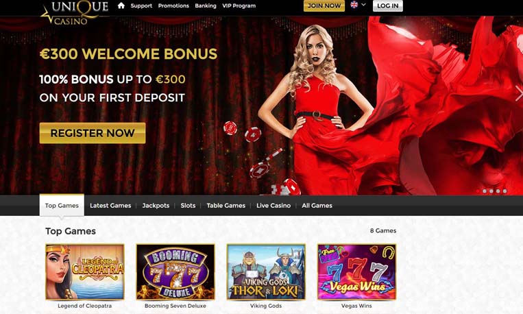 Quels sont les types de jeux proposés par Unique Casino ?